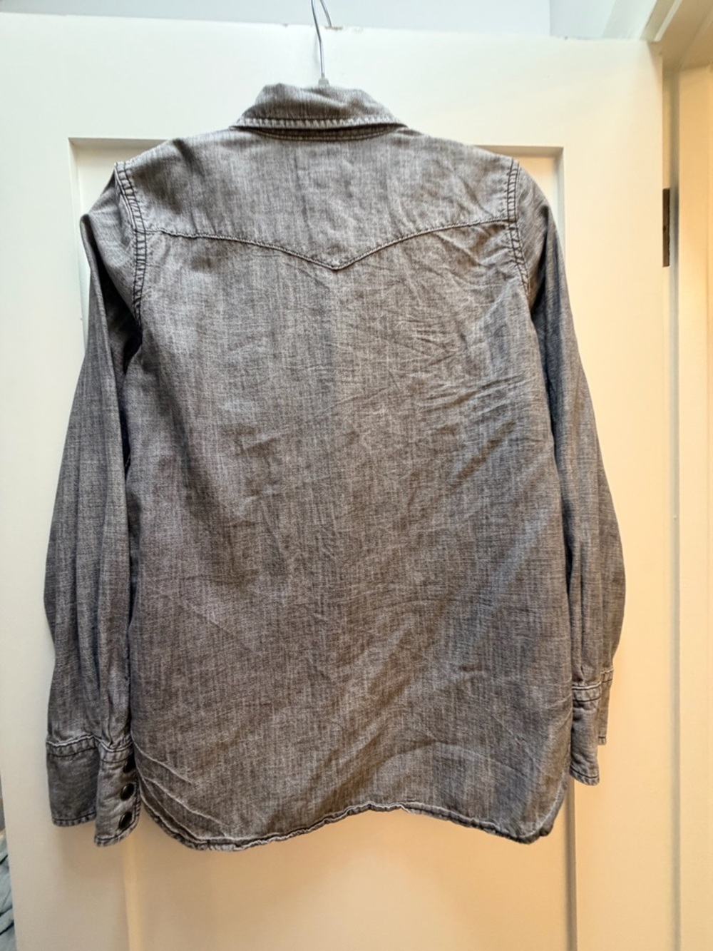 Denim & Supply Ralph Lauren Grey Washed Denim Shirt - Picture 7 of 7
